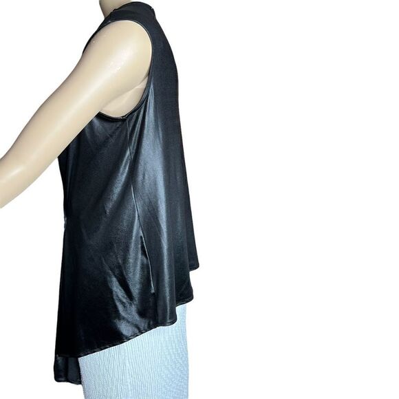Zara huge pearl black sleeveless top - Picture 6 of 11